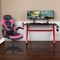 Flash Furniture Red Gaming Desk and Chair Set with Cup Holder BLN-X10RSG1030-PK-GG - alternate 1